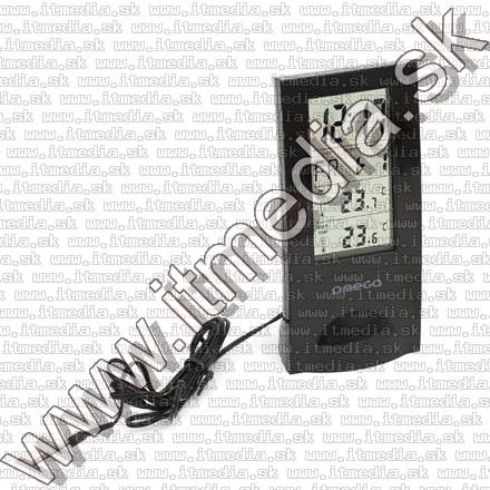 Image of Omega Digitális Időjárás Állomás LCD kijelzővel (Fehér) (42381) (IT10848)